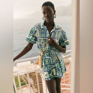 Sezane x Momoni Livia Shirt Top Sz 8 NWT